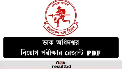 ডাক অধিদপ্তর উপজেলা পোস্টমাস্টার পরীক্ষার রেজাল্ট