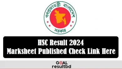 HSC Result 2024 Marksheet